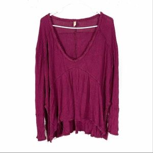 ❗️Free People Ventura Thermal Long Sleeve Tunic Oversized Extra Small